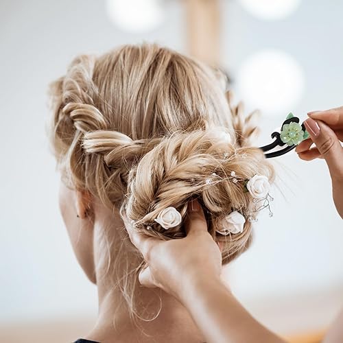 Miniatura 6 de Lurrose Palillos chinos para el cabello, palillos de madera japoneses para mujeres y niñas