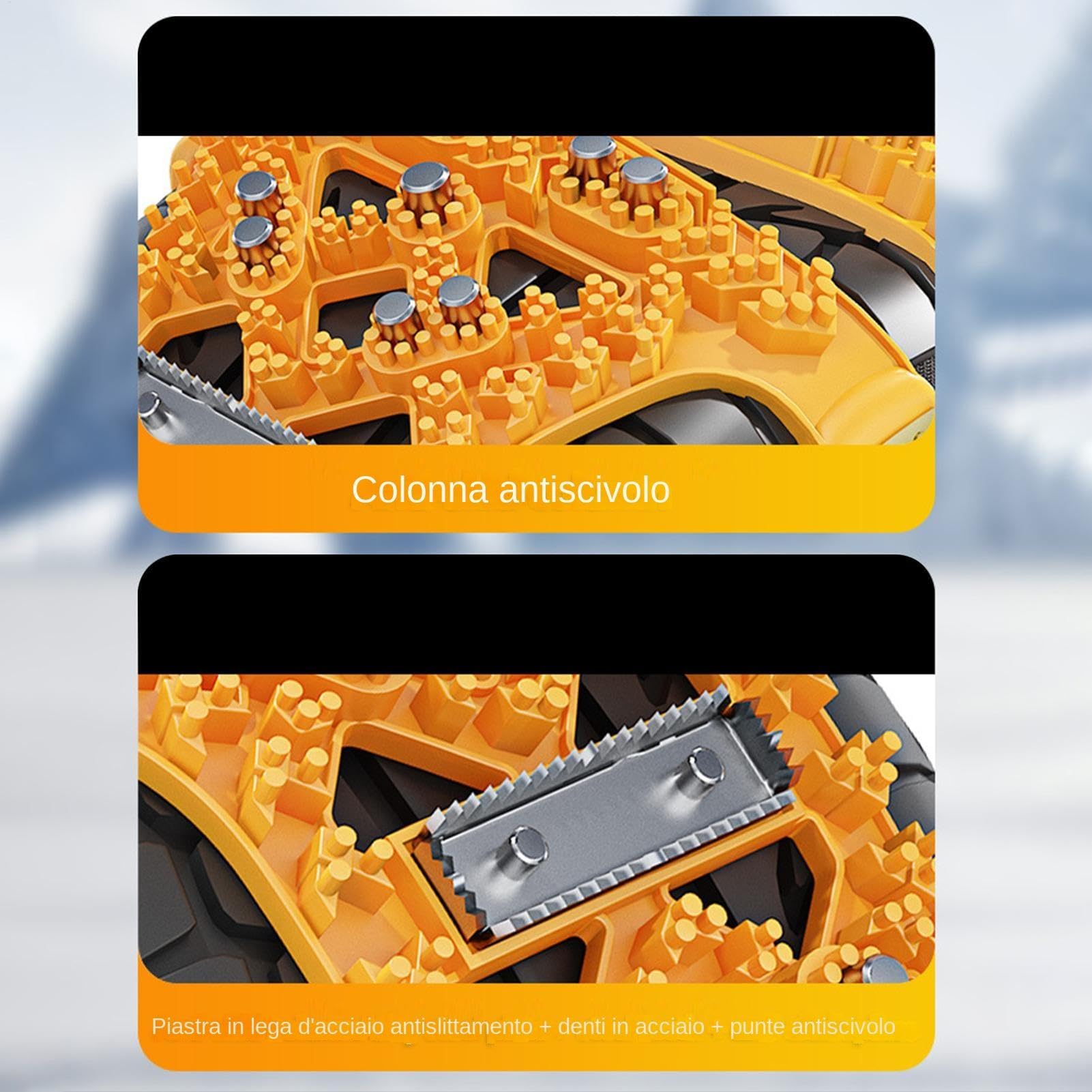 Catene Da Neve Universali Per Pneumatico, Catena Auto Pneumatico Antiscivolo, Calze Neve Auto, Catene Da Neve In Metallo, Compatibili Con Automobile E SUV, Realizzate In Acciaio Legato