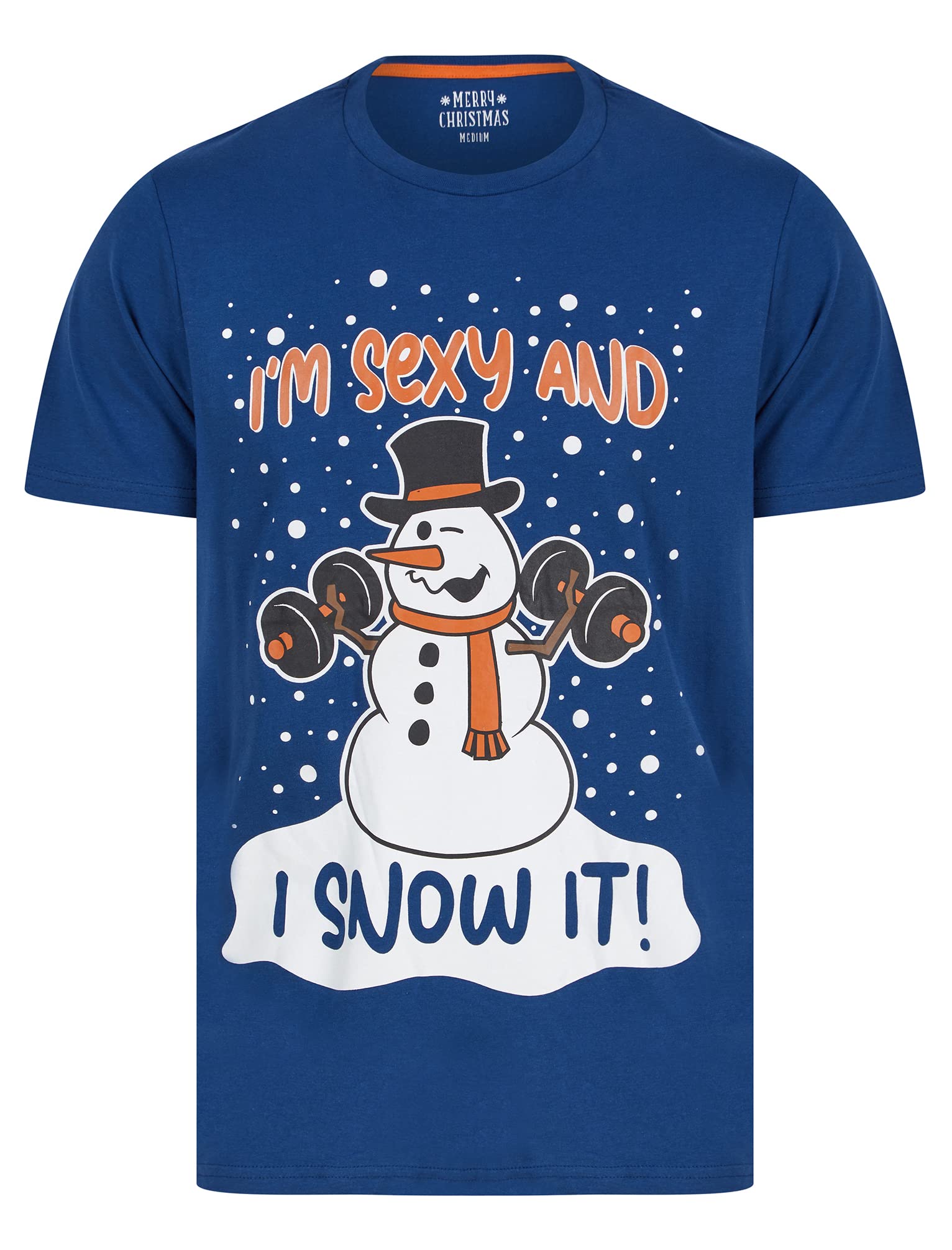Tokyo Laundry Men's Snow It Motif Novelty Cotton Christmas T-Shirt