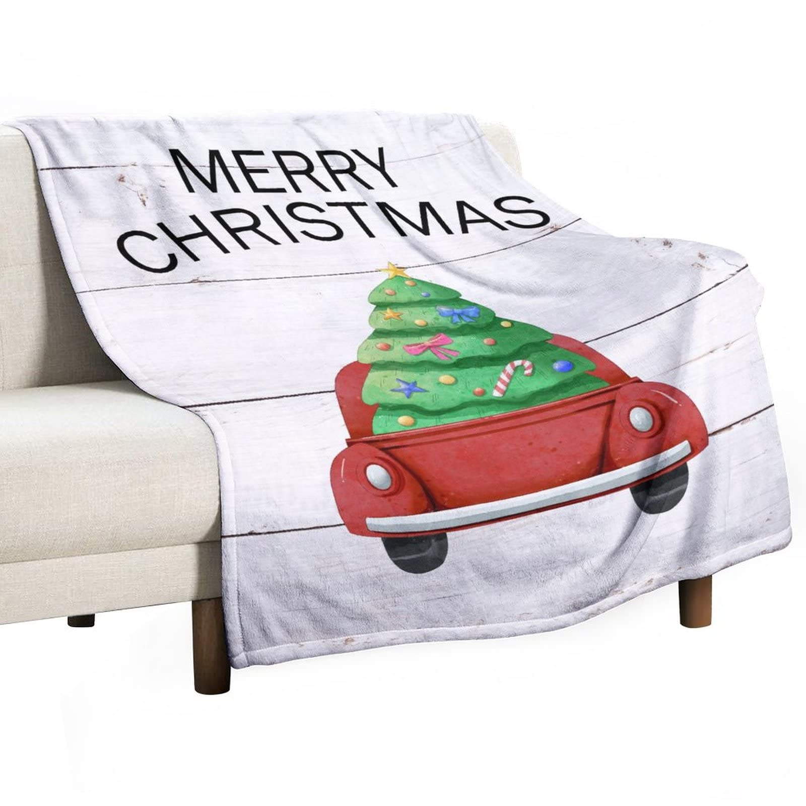 Couverture de camion de Noël haut de gamme plaid double face ultra doux