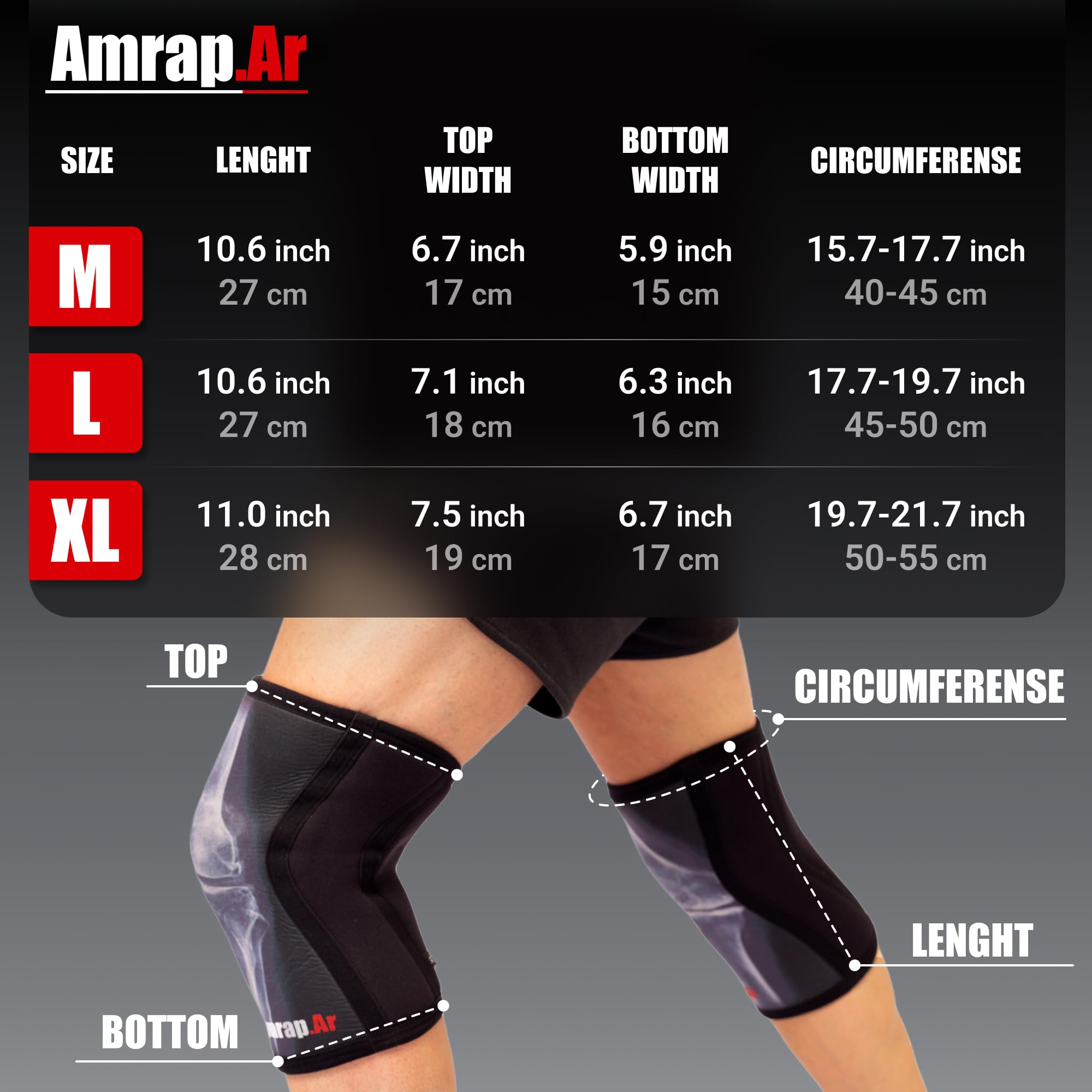Rodilleras Deportivas Extragrandes, Rodilleras Gym