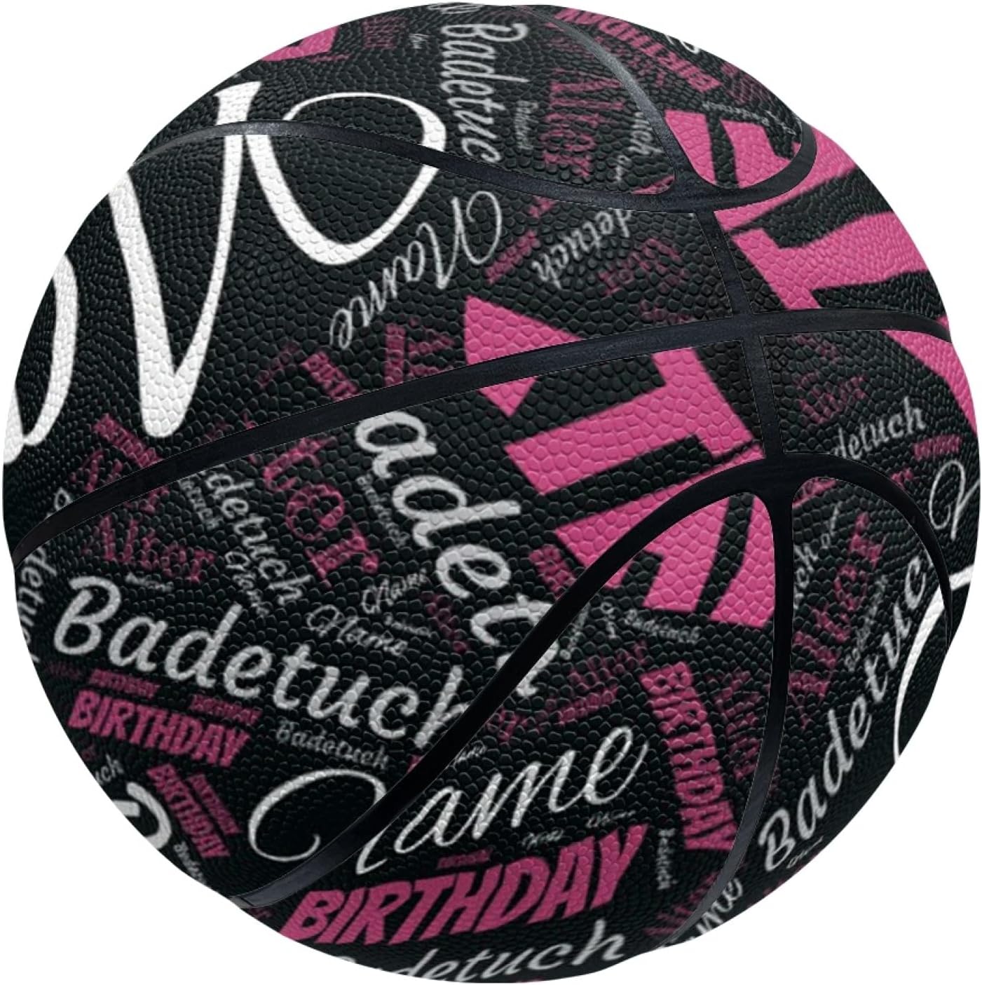Personalized Basketball, Customized Personalized Indoor Outdoor Basketball, Airbrushed Personalized Regulation Custom Basketball with Your Name, Print Your Photos and Text