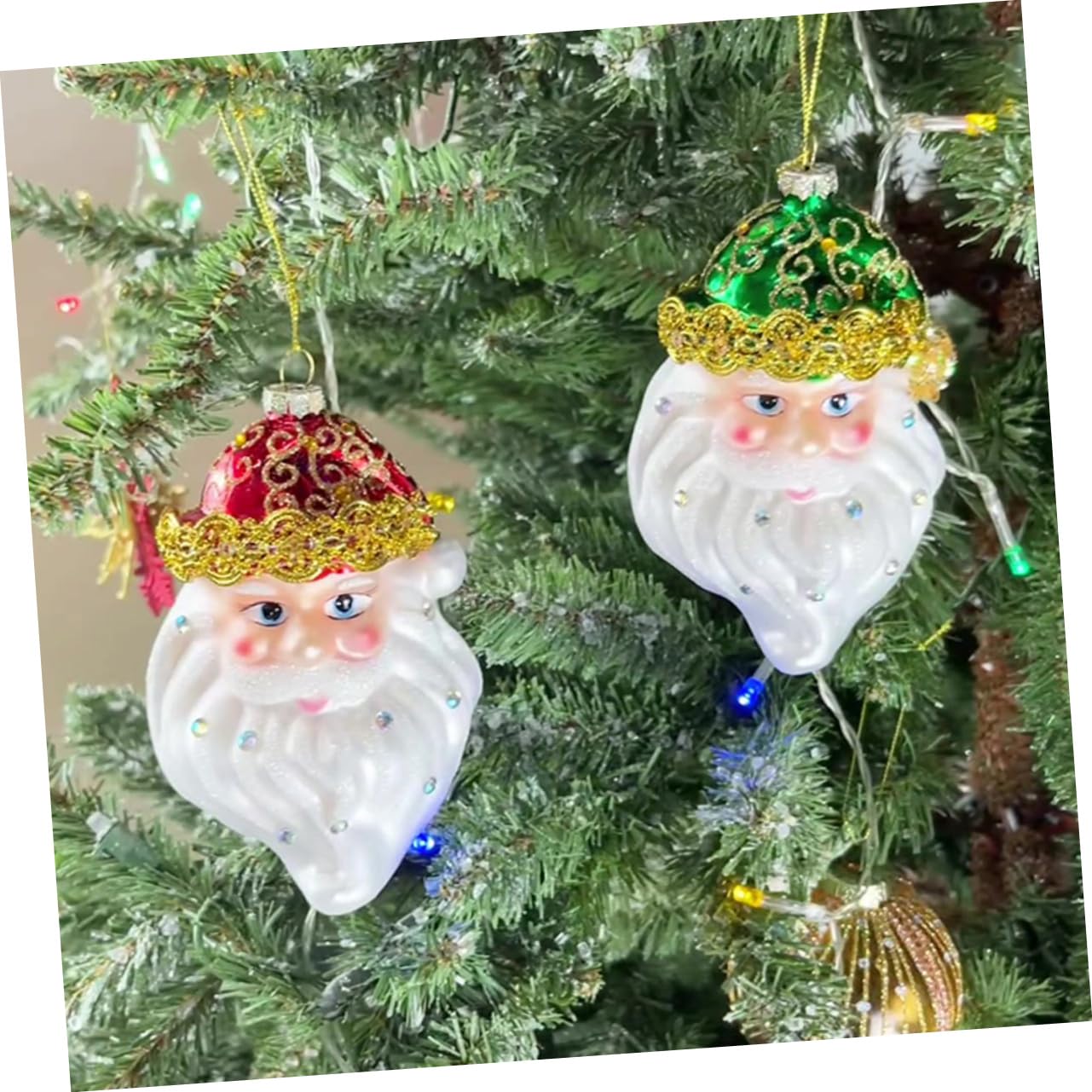 TOPBATHY 8 Pz ornamenti di babbo natale angeli natalizi angioletti natalizi decorazioni natalizie di babbo natale decorazione dell'albero di natale decorazioni casa forniture natalizie