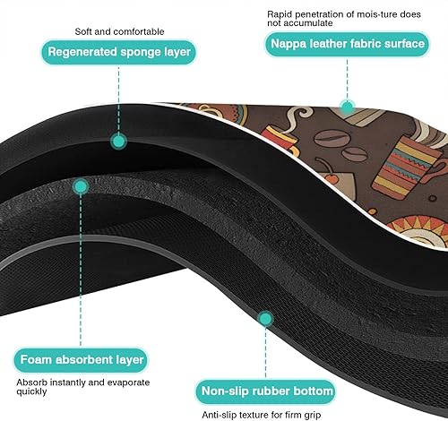 Miniatura 6 de Accesorios de alfombrilla de barra de café para encimera, súper absorbentes, antideslizantes, de silicona, para secado de platos, para encimera de