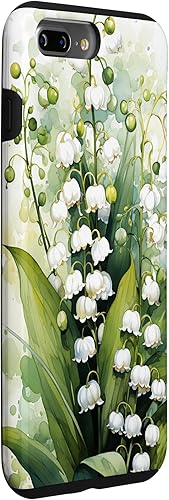 Vista 27 de Funda de fondo para iPhone 13 Pro Beautiful Lily of the Valley Watercolor