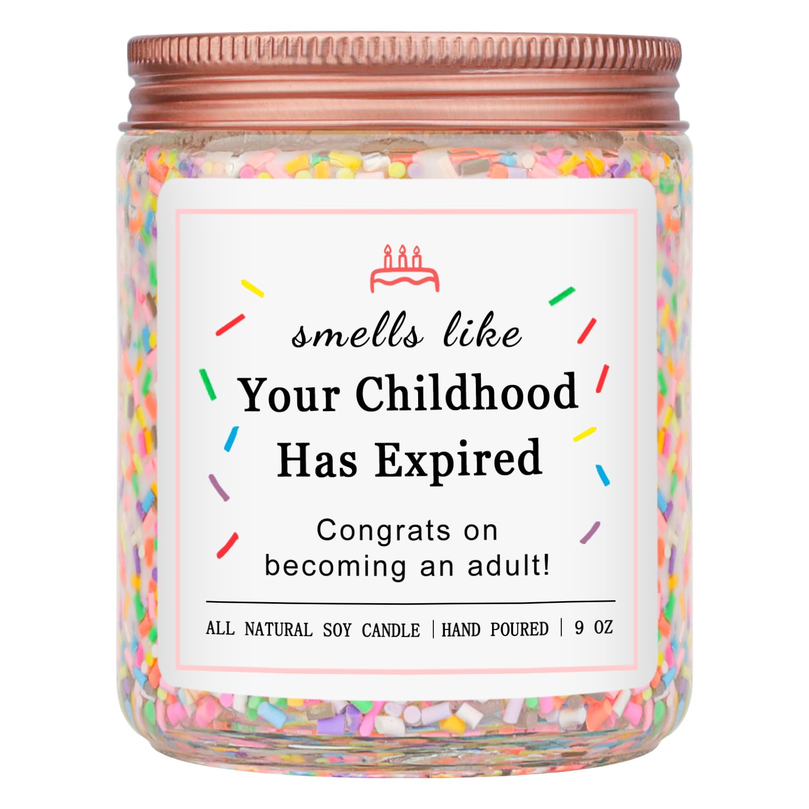 Homsolver 18th Birthday Gifts for Girls, 18th Birthday Decorations Candle
