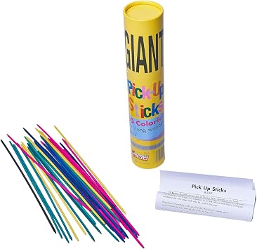 Pressman Giant Pick Up Sticks - لعبة كلاسيكية من أمس That & # x27؛ s Fun Today، Yellow، One Size Fits All