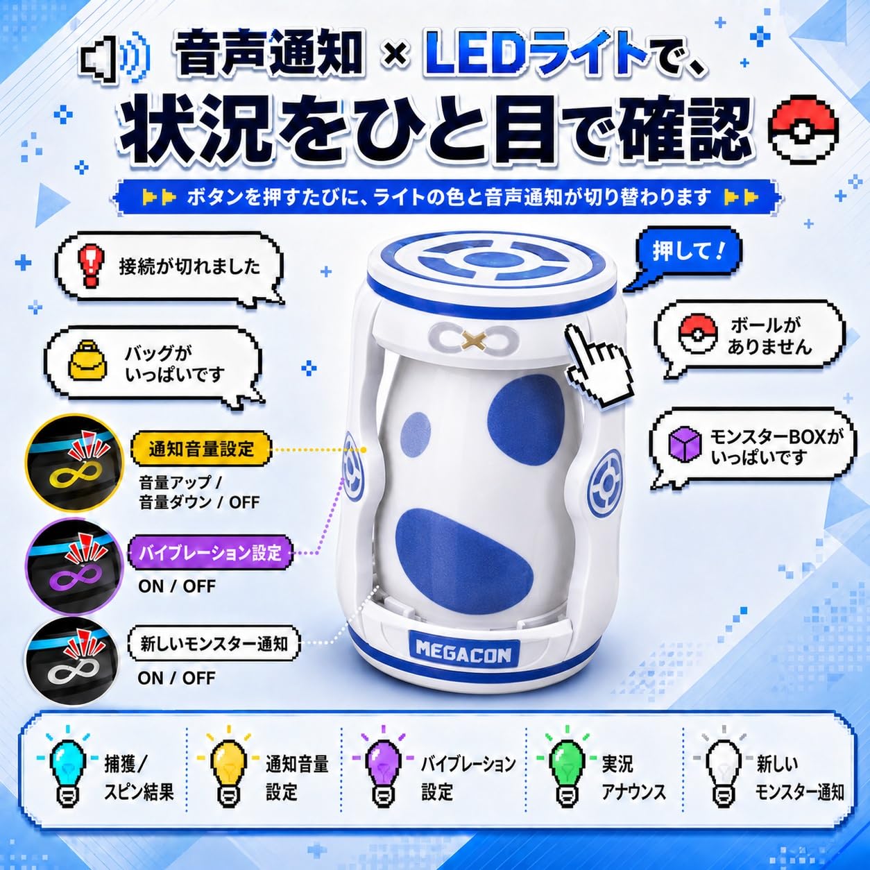 Amazon.co.jp: Megacom DuoMon EGG Poket GO用 オートキャッチ 2