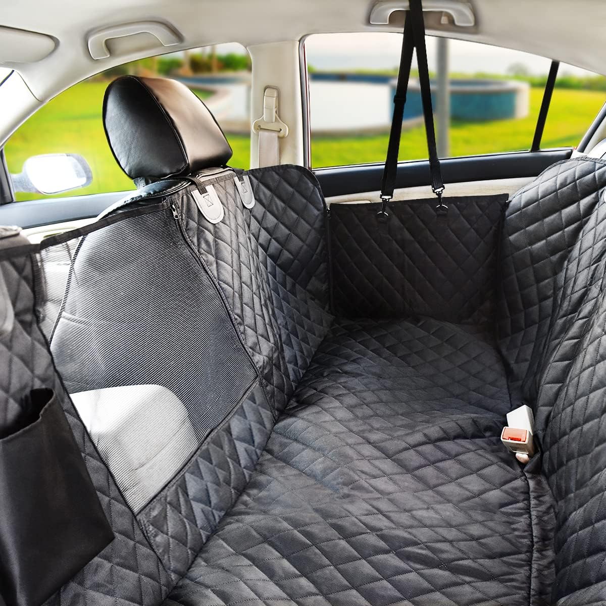 vailge Dog Car Seat Cover for Back Seat 100 Waterproof Dog Cover for Car Seats with Mesh Window
