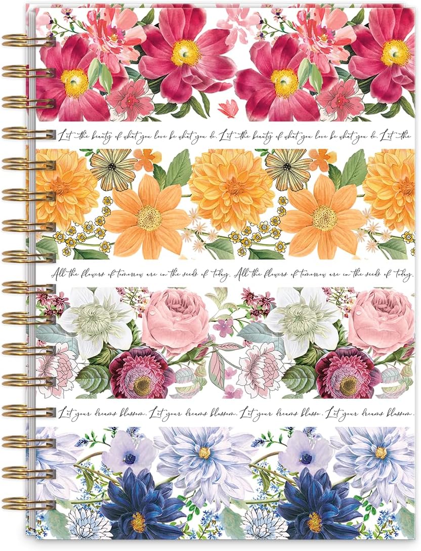 Kelly Green Fruit Market Blueberries Spiral Journal (43956)