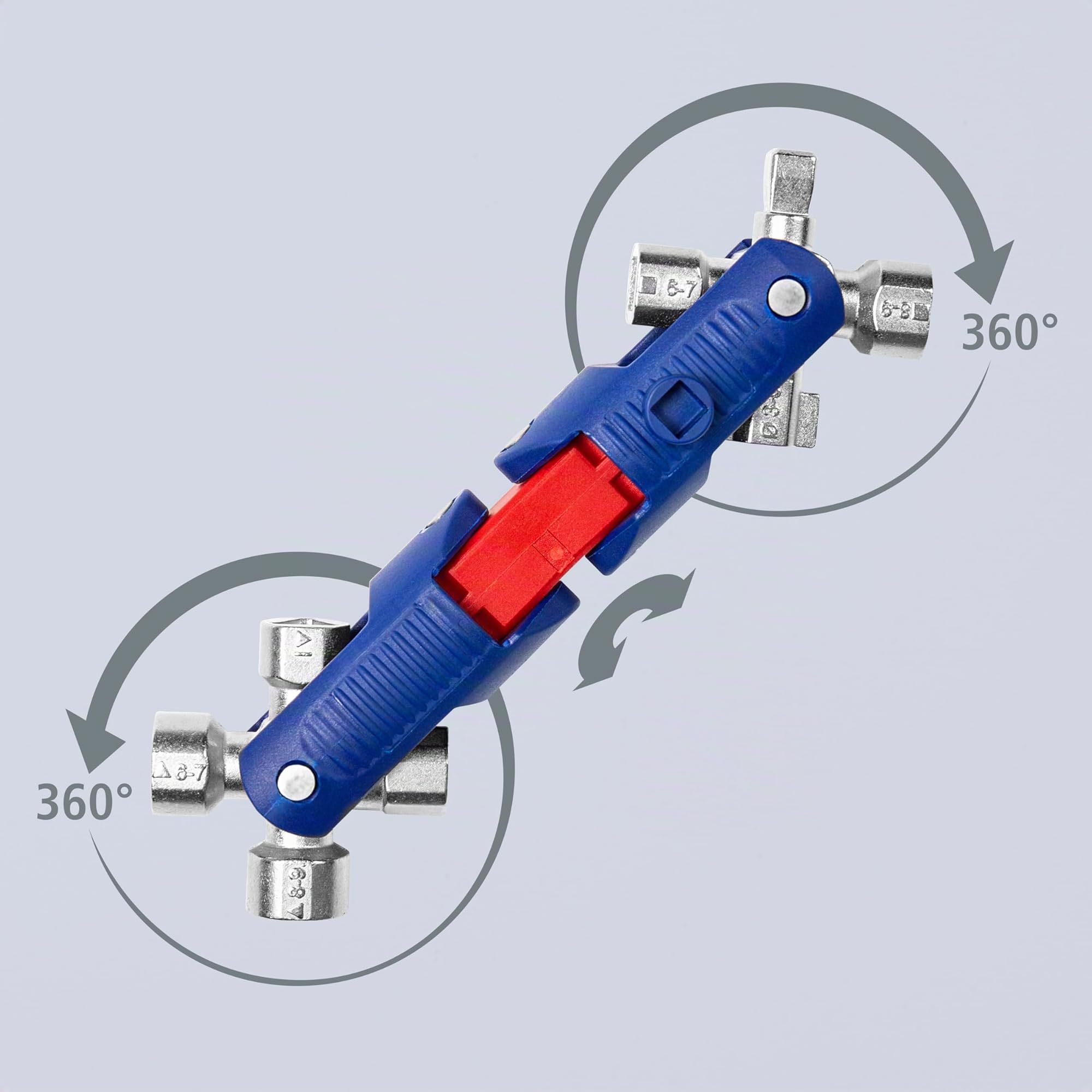 Knipex Clé universelle JointKey Quadro pour systèmes standard de fermeture 63 mm, 00 11 06 V04