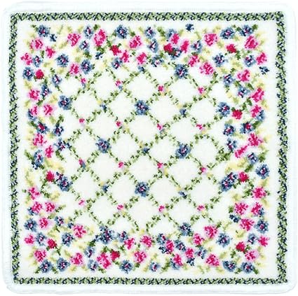 Amazon Co Jp アーンジョー Enjeau レイラ ハンカチ 23cm 綿100 タオルハンカチ 日本製 シェニール織 ハンドタオル 花柄 フラワー ブランド レディース 女性 婦人タオル ギフト対応可 ホワイト 服 ファッション小物