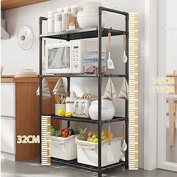 【極美品★12/21発送】レンジ台　レンジラック　食器棚　KCBJ01130 IRIS OHYAMA 食器棚 レンジ台 キッチンラック レンジラック