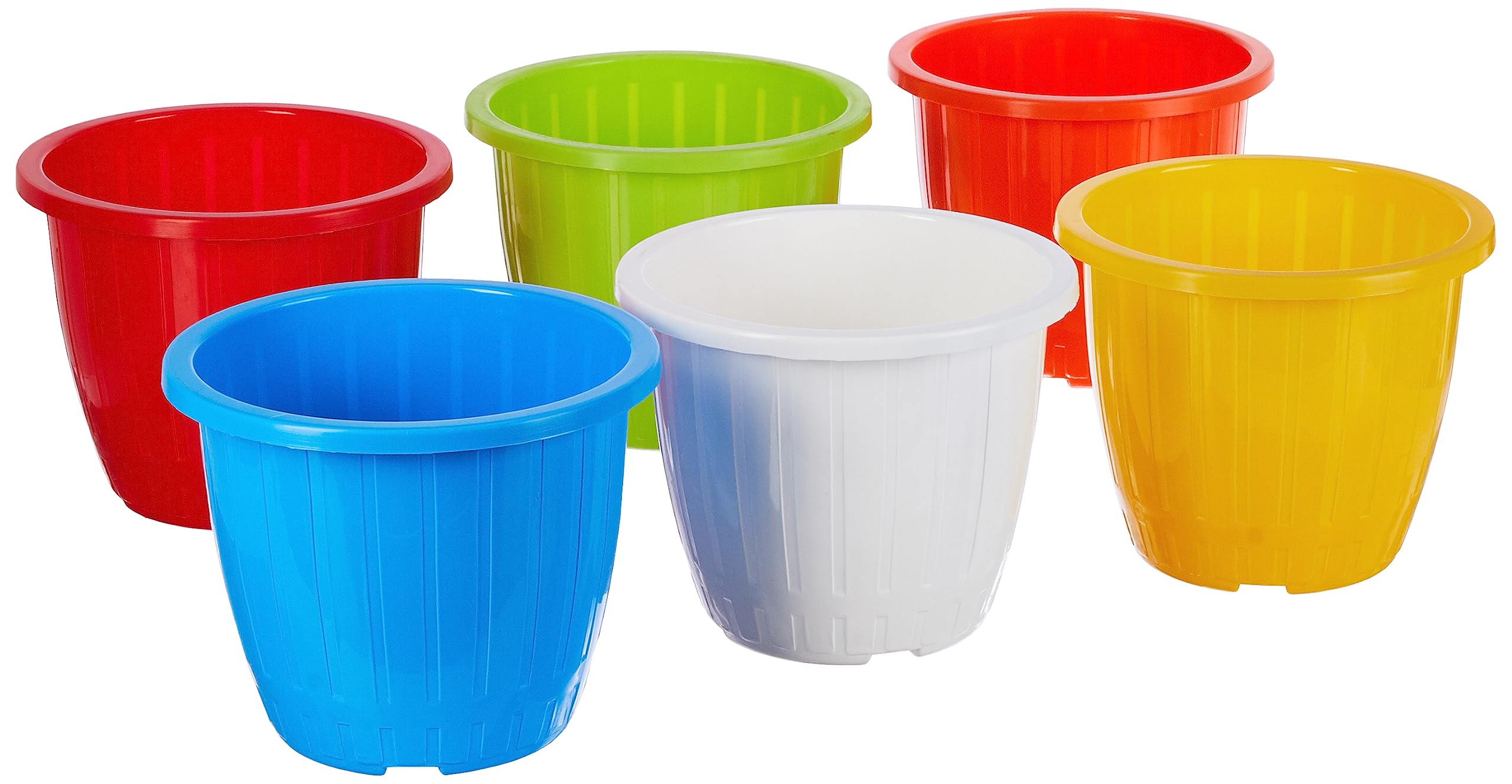 GTB Set of 6 Duro Flower Pot 8 inches for Gardening,Indoor/Outdoor Planter (Multi Colour) (B0C5J4J36V) Amazon Price History, Amazon Price Tracker