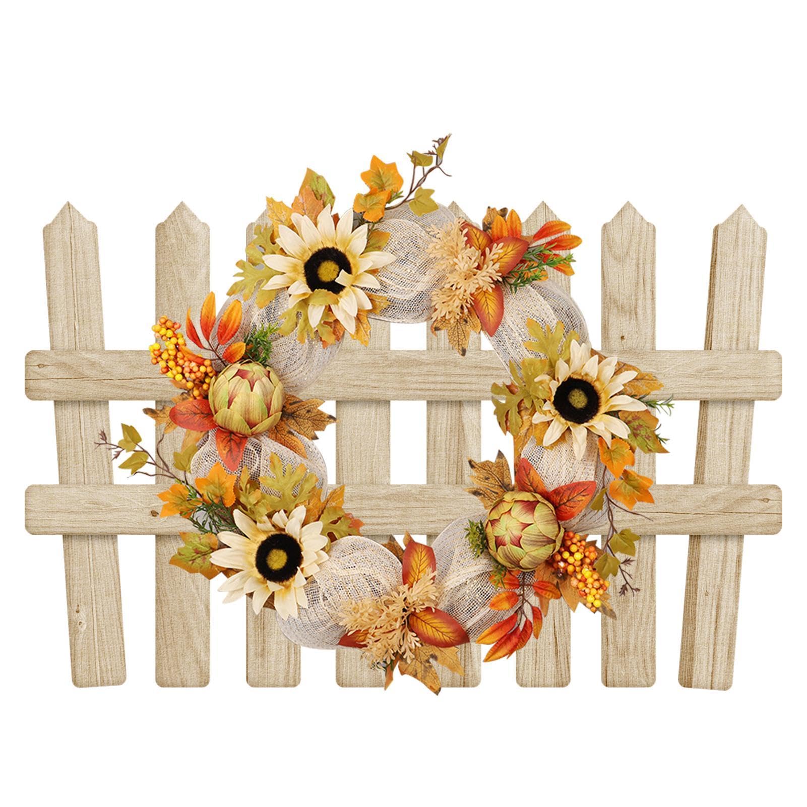 Couronne de tournesol d'automne pour sublimer votre décoration extérieure