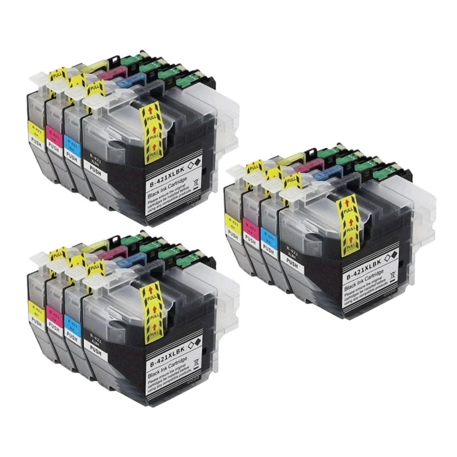 Cartouche d'encre J1050DW J1140DW J1010DW pack de 12 recharges pour imprimante Brother - 4