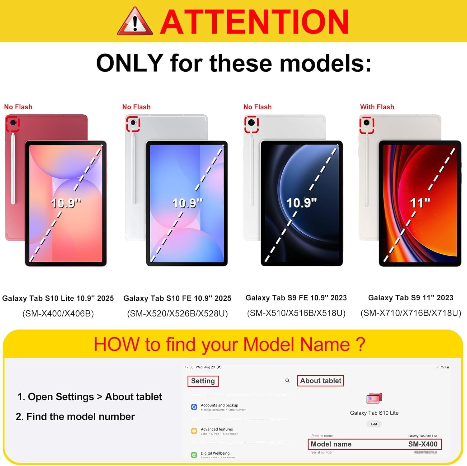 keyboard case for samsung galaxy tab s10 lite/s10 fe/s9 fe 10.9 inch/galaxy tab s9 11 inch 2023, mouse and 7-color backlit detachable bluetooth keyboard, ultra-thin cover with s pen holder (blue)