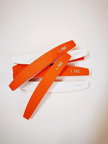 Miniatura 5 de ENSIY - 10 limas de uñas de esponja de doble cara, varios colores, pulidor pulido y 100 limas de grano, herramientas de manicura profesionales de