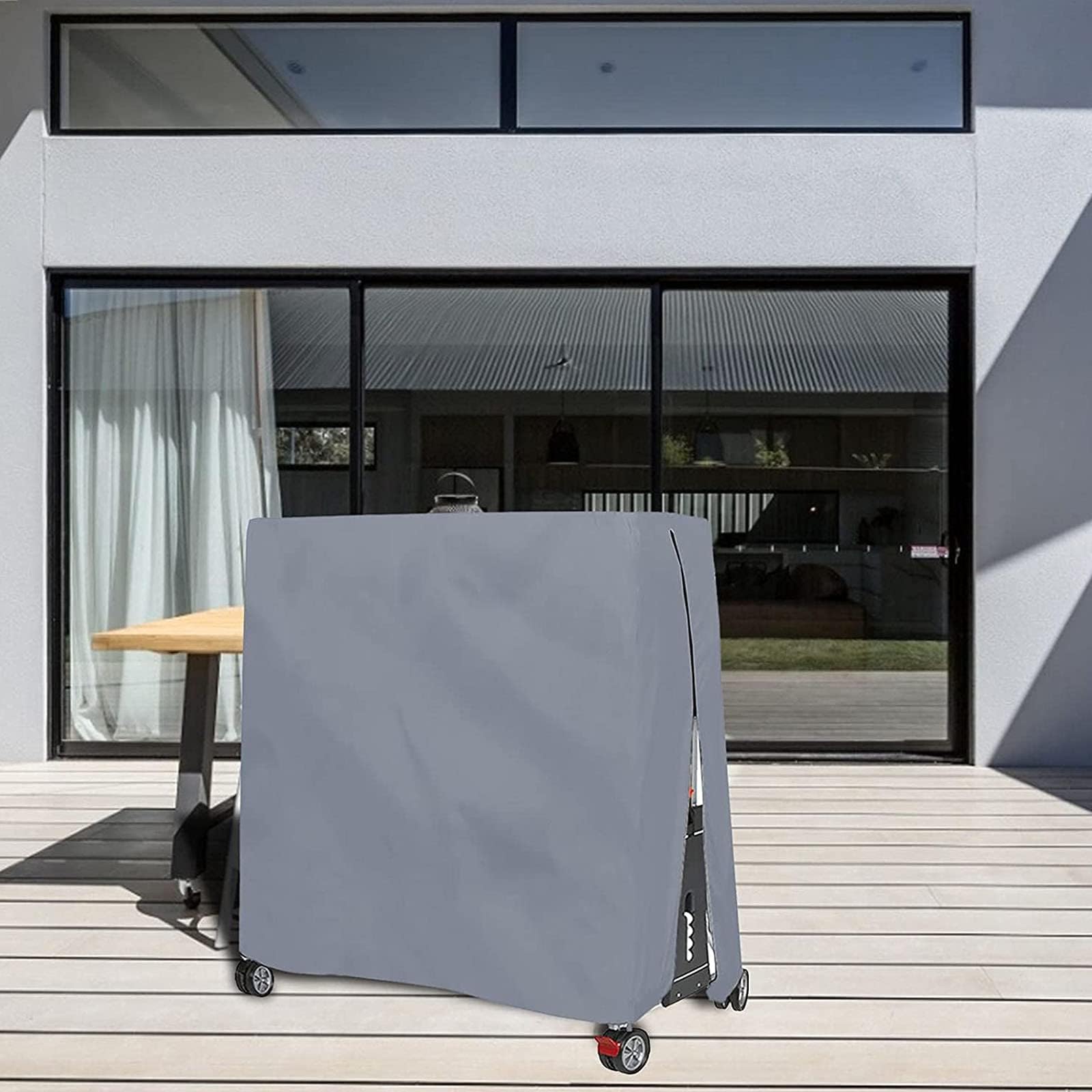 Housse Table Ping-Pong Imperméable Couverture Résistance au Vent Robuste Tissu Oxford Bâche de Protection Table de Tennis