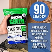 Vista 28 de Rockin' Green Detergente para ropa sucia, a base de plantas, detergente en polvo natural para ropa, vegano y biodegradable, seguro para pieles