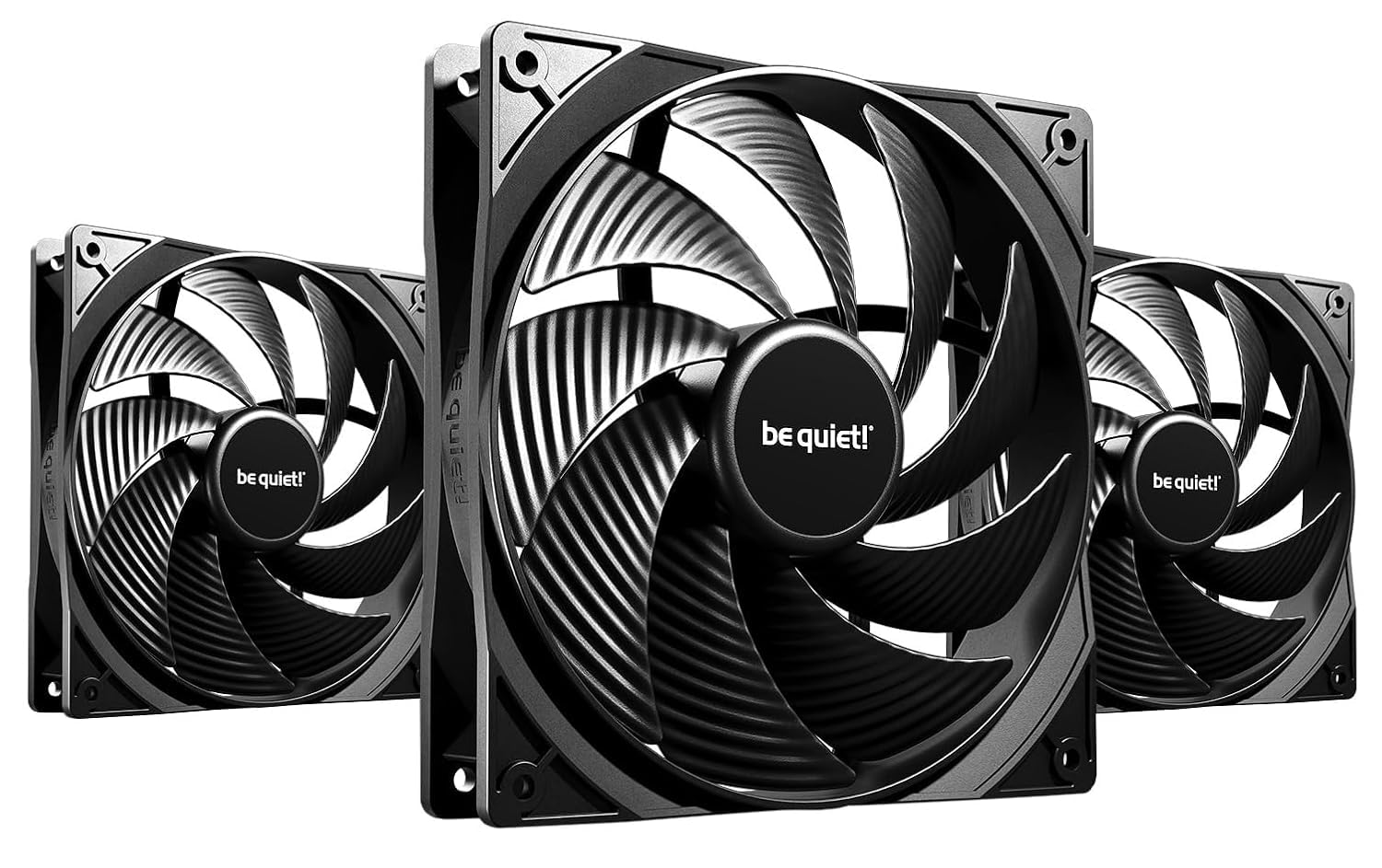 be quiet! Pure Wings 3 ventilador PWM High-Speed de 140 mm, 3 ventiladores incluidos, baja velocidad mínima, marco optimizado, muy silencioso
