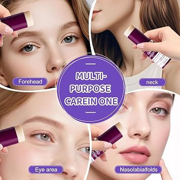 Calcium Volume Multi Balm, 2PCS Calcium Multi Balm Stick, Korean Collagen Moisturing Stick, Hydrating, Suitable for Eyes, Face, Neck, Reduce Wrinkles Fine Lines for Women & Men