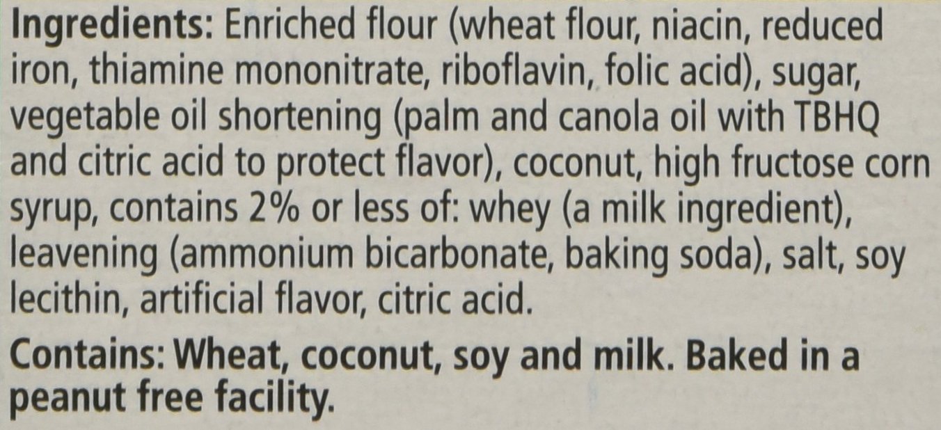 Dare Foods Breaktime Coconut Cookies – Indulgent Cookie Made With Real Coconut – Delicious Snack, Dessert and More - No Artificial Colors, No Cholesterol, Peanut Free – 8.8 oz. (Pack of 12)