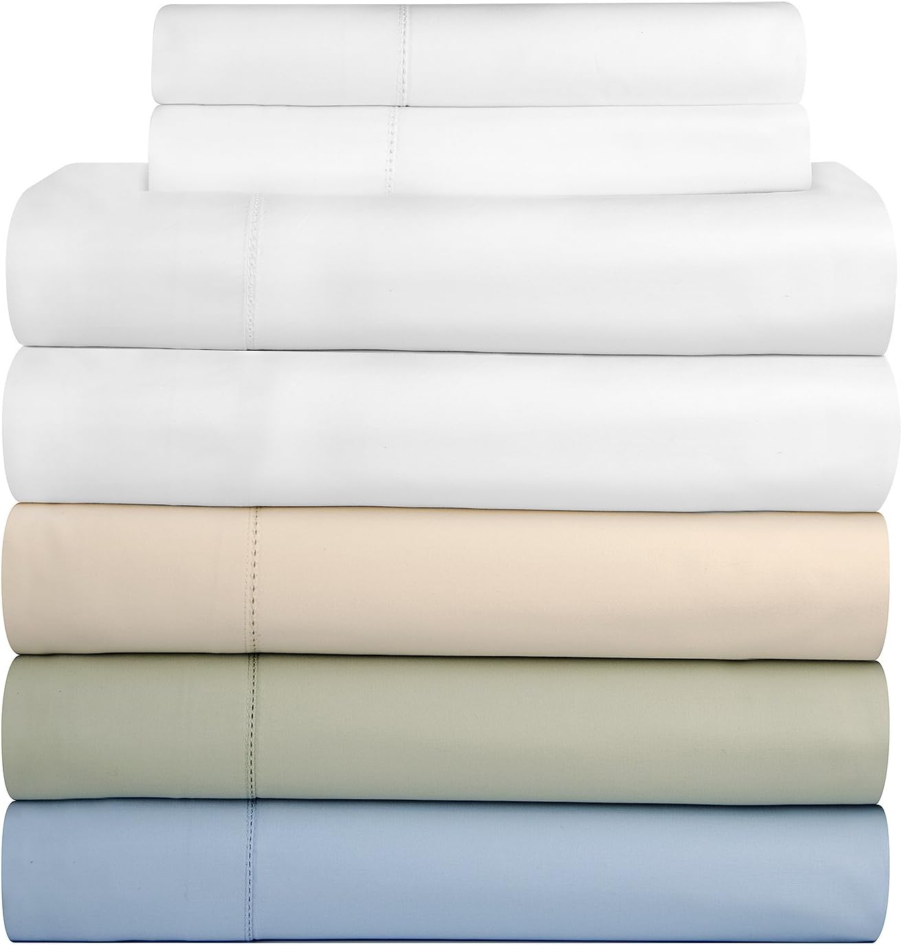 Sage Cotton Sateen Standard Pillowcases Set of 2