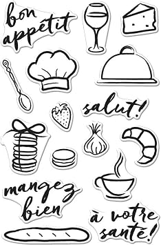 Hero Arts CM148 Bon Appetit Photopolymer Stamps
