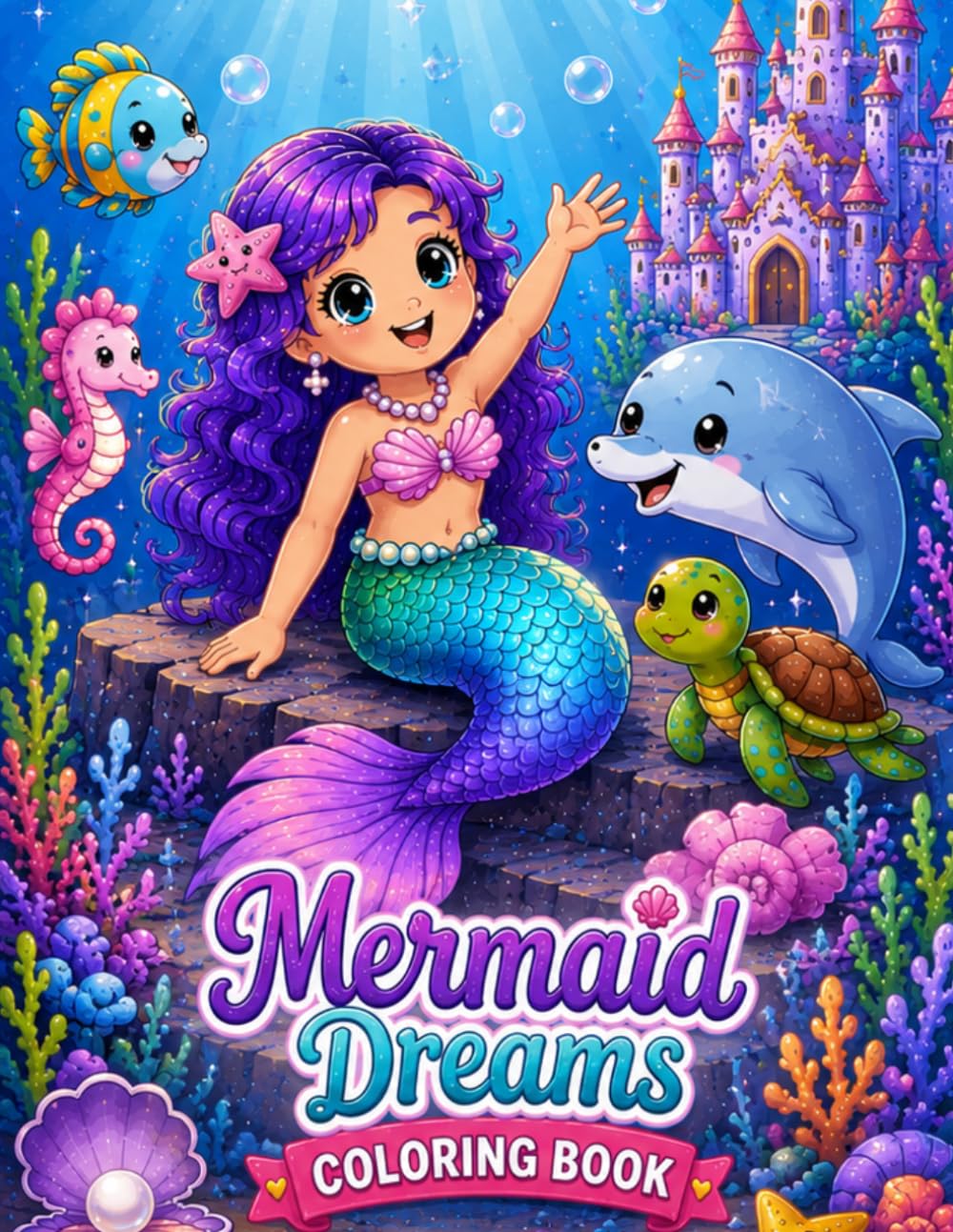 Mermaid Dreams: Coloring Book