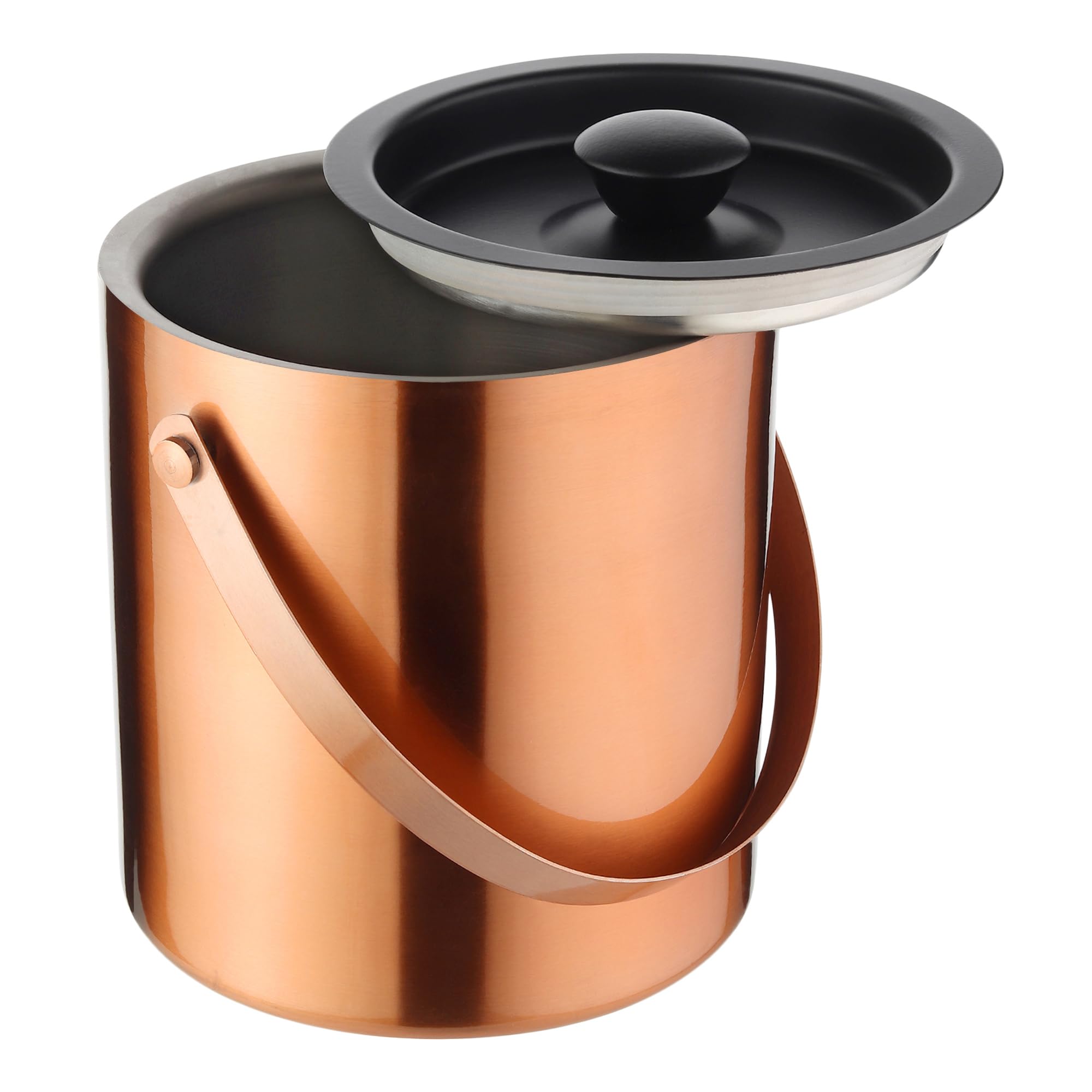 Car-O-Bar Premium Rose Gold | Stainless Steel IceBucket with Tong - 1500 ml | Ice Bucket for Bar & Home | Premium Ice Bucket | Bar Accessories for Home 1