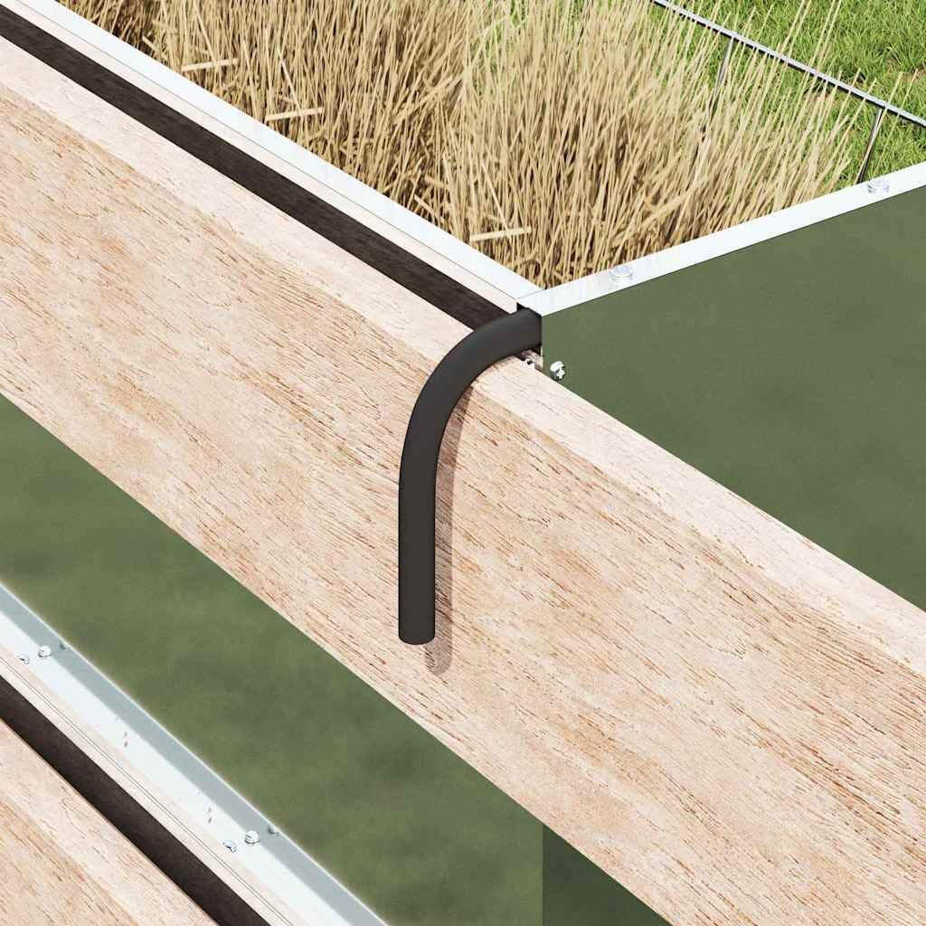 Comedero de heno de acero galvanizado de 71 x 33 x 70 cm, comedero automático resistente a la intemperie con 5 kg de capacidad para mascotas como gatos, perros, pájaros, roedores, ideal para