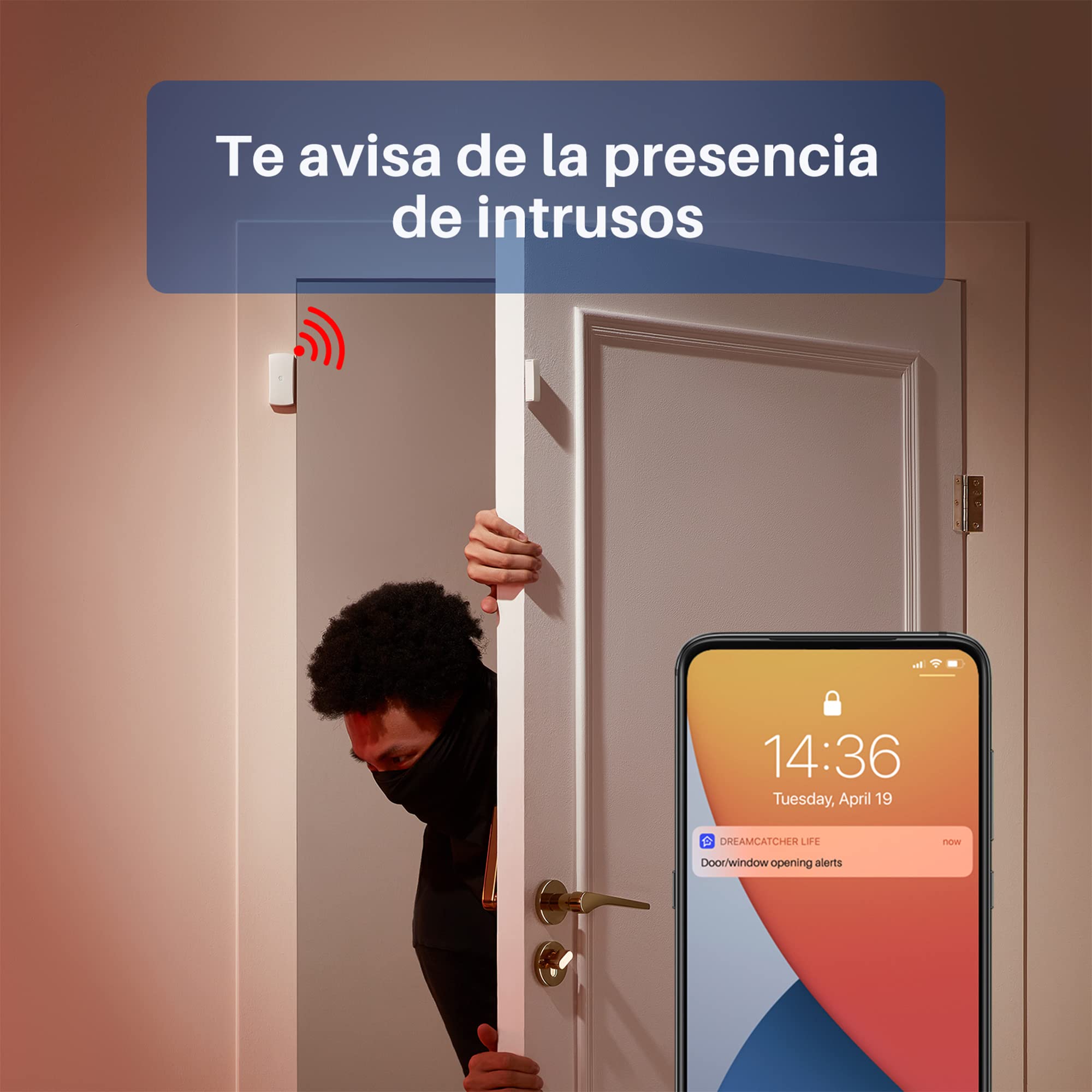 Chuango OV-300 - Sistema de Alarma Inteligente WiFi, Fácil Instalación, Controlable con Aplicación Móvil, Ampliable con 10 Mandos a Distancia y 50 Sensores, Compatible con Alexa y Google Assistant