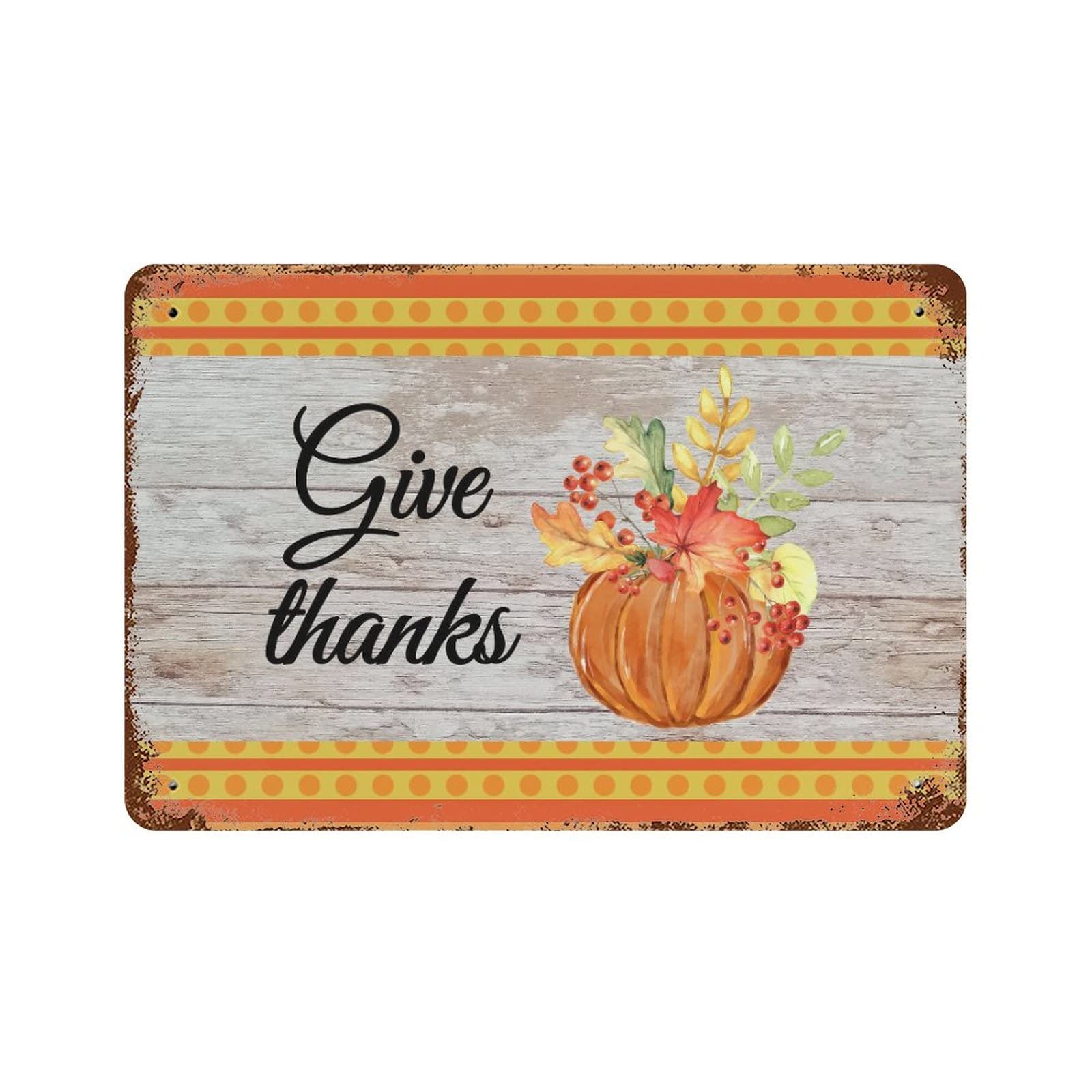 Panneau aluminium Thanksgiving Day pour habiller un mur vide de cuisine