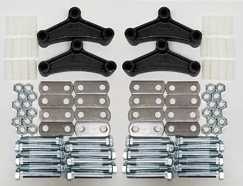 SRK-3A-SB-SE-2562 Triple Axle Suspension Rebuild Kit 13-104 Eq 3" Bolts 2.562 fits Trailer Axle - Trailer Suspension Rebuilt Kit Replacement