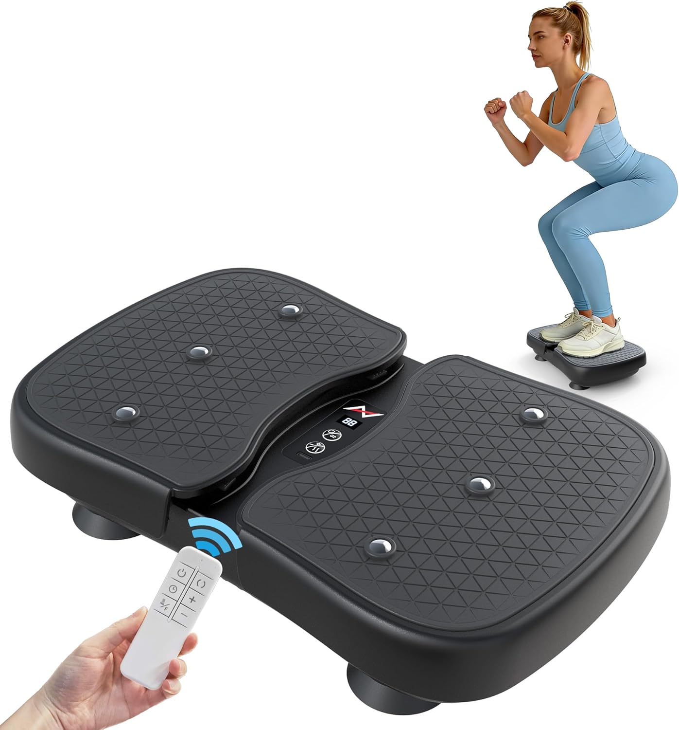 AXV Leg Exercisers, Vibration Plate for Lymphatic Drainage, Foot Exercise Workout Machine for Muscle Relaxation, Vibration Plate Machine for Post-Workout Recovery