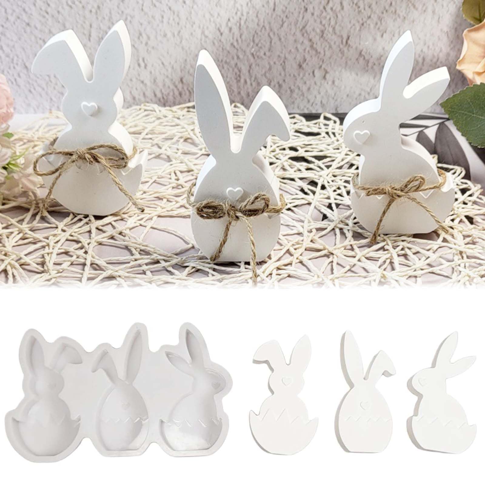 Silikonformen Gießformen Ostern, DIY Hasen Silikonform Ostern, Gießformen Silikon O-stern, Gieß-formen Silikon Frühling, Silikonform Frühling, Gießform F-rühling, für DIY Os-terdeko Handwerk (#12)