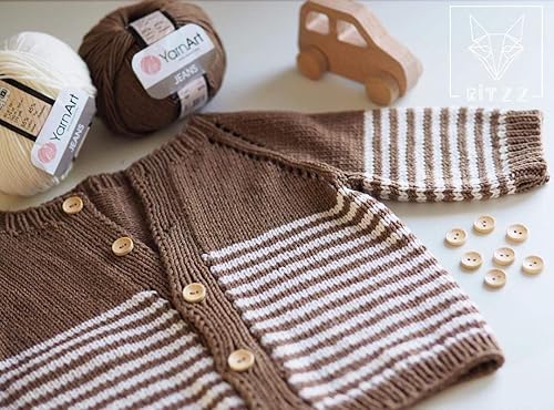 Miniatura 6 de 55% algodón 45% acrílico YarnArt Jeans Sport Yarn 1 madejabola 1.76 oz 174 yardas (84)