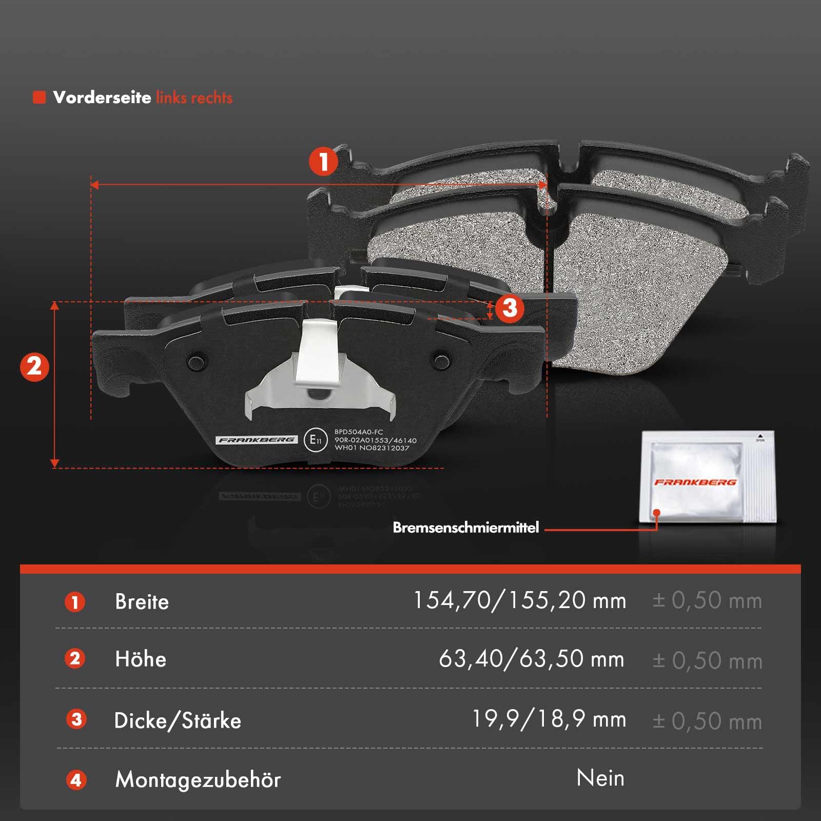 Kit Dischi E Pastiglie Freno Anteriori Brembo Mini Countryman (R60) Paceman (R61) - Ricambi Auto SMC - 11