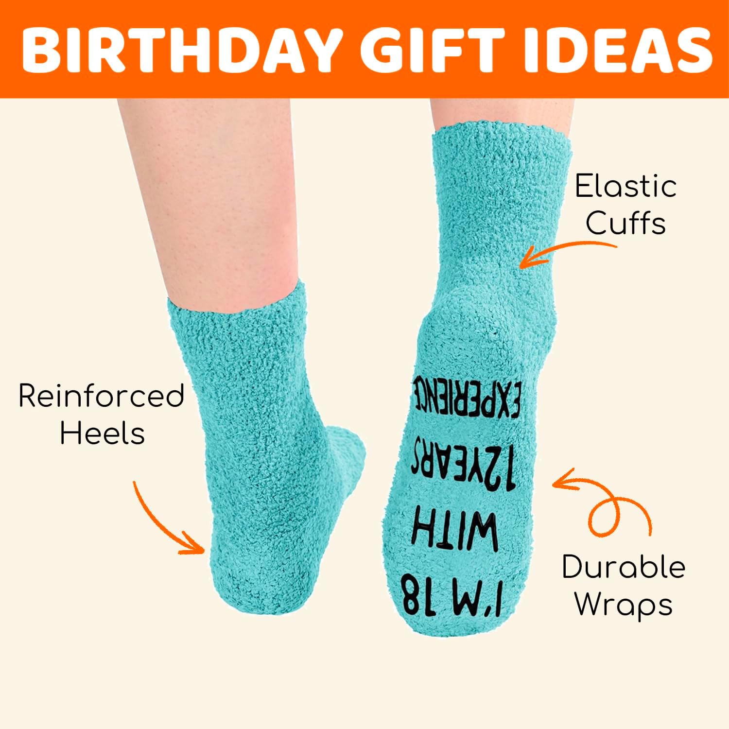 HAPPYPOP Birthday Socks for Women Men - 30 31 32 33 34 35 36 37 38 39 40 Year Old Gifts - Image 5