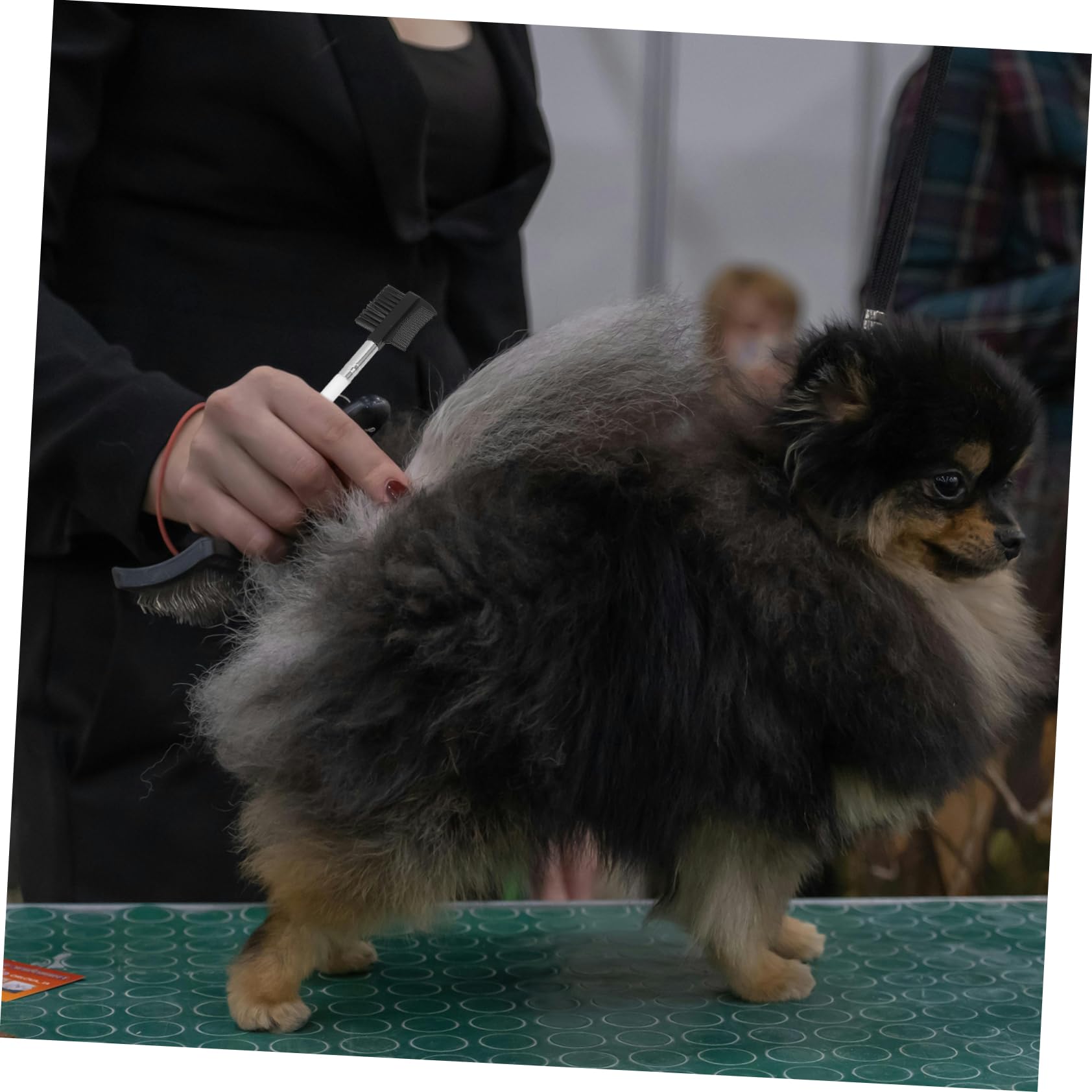 INOOMP Pet Comb Tear Stain Removal Dog and Cat Eye Grooming Brush Soft Bristles for Comfortable Use