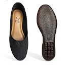 WESTOES Belly Shoes For Ladies/Women | Best For Regular/Office Wear | Budget-Friendly | Cushioned Insoles For All-Day Comfort (WLB01) (Black, UK Footwear Size System, Adult, Women, Numeric, Medium, 5) gallery image