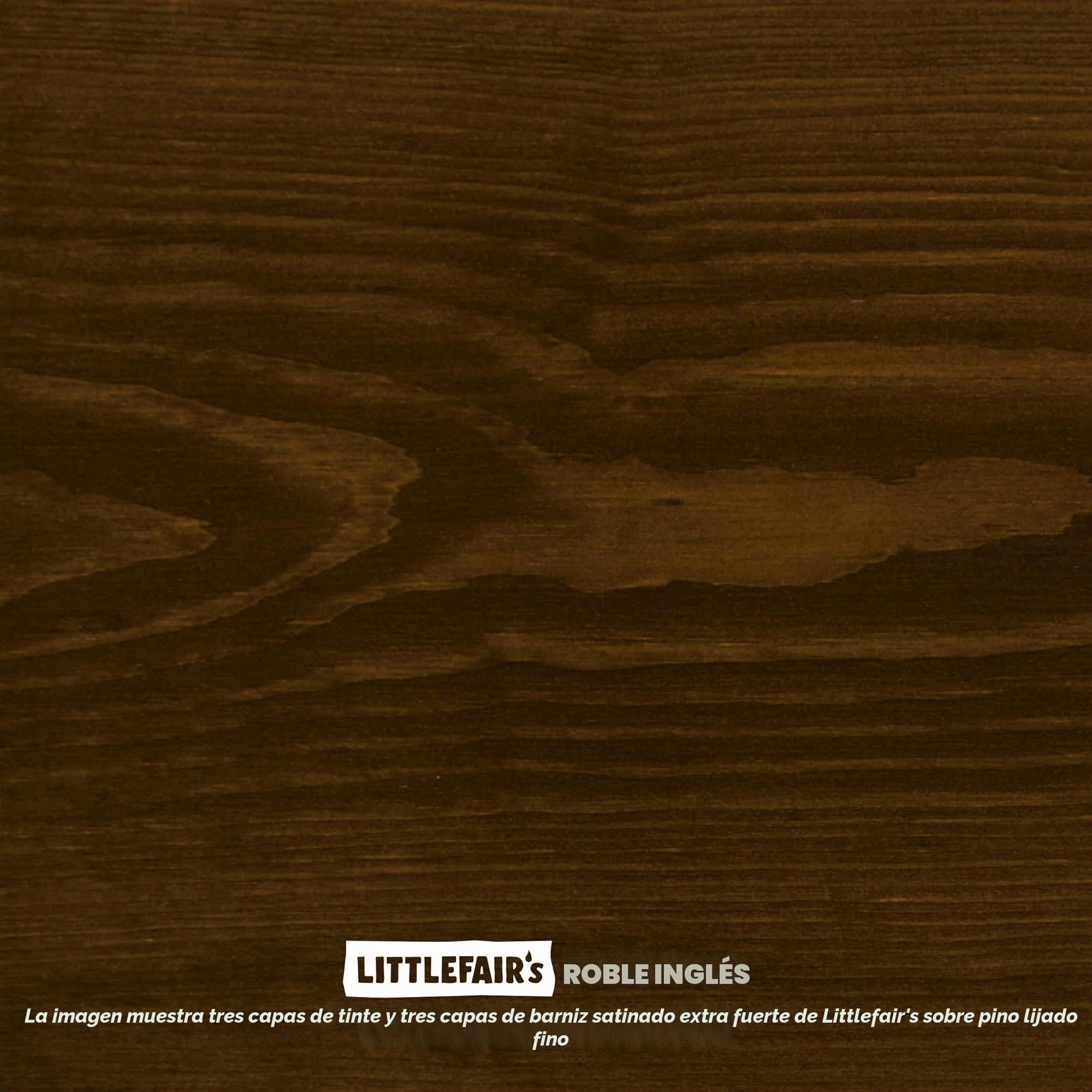 Littlefair's Tinte para Madera 500ml - Acabado Premium, Fácil de Usar y Limpiar Tinte Madera - Basado en Agua, Seguro y Ecológico - Disponible en Muchos Colores - Color: Roble Inglés