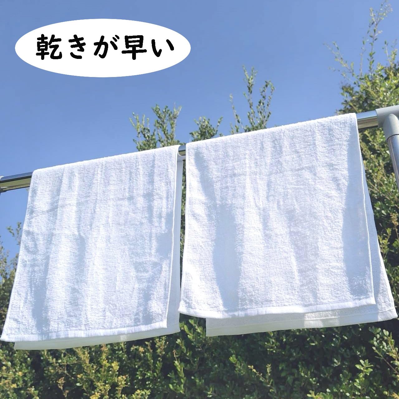 Amazon | 【洗い替え便利な】 白い フェイスタオル 20枚組 業務用 綿