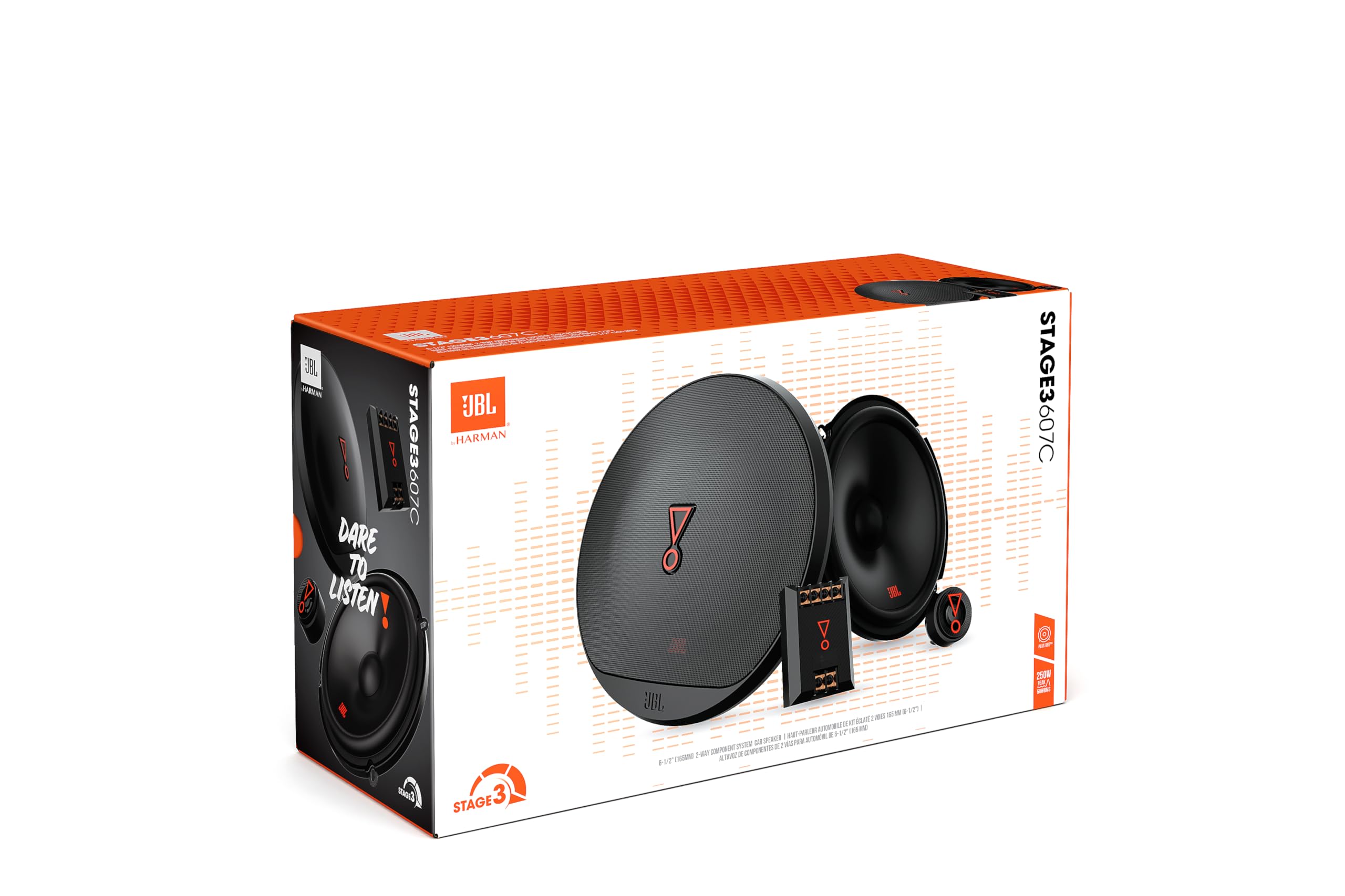 JBL Stage3 607C - 6,5" 16,5 cm 250 W 2-drożny system głośników komponentów drzwi