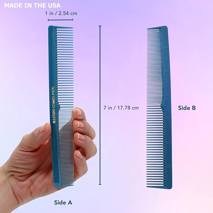 Allegro Combs Peine Profesional Modelo 420, Verde, 1 unidad miniatura 2
