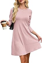AUSELILY Women's Sweater Dress Women's Winter Casual Long Sleeve Maternity Tunic Dress