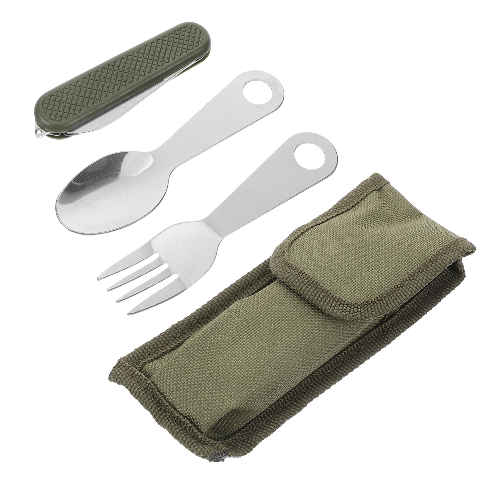 ibasenice 4 Ensembles Set de Couverts Acier Inoxydable Kit de Couteaux Cuillères pour Événements Ustensiles Ergonomiques Service de Table Polyvalent pour Réunions Familiales Banquets