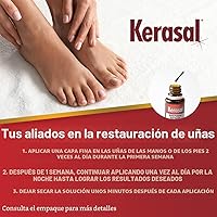 Vista 6 de Kerasal - Tratamiento reparador de uñas multiusos, solución para uñas descoloridas y dañadas, 0.43 fl oz