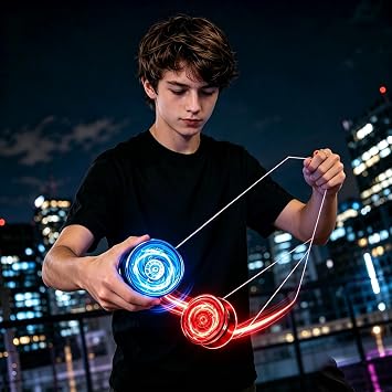 2‑Pack Light Up Yoyos, Responsive Metal Trick Yo‑Yos